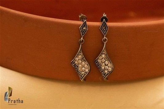 Marcasite Twirl Earrings