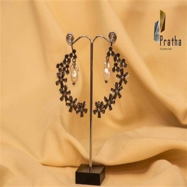Ethnic Silver Danglers
